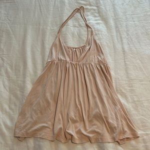 Free people light pink baby doll tank top